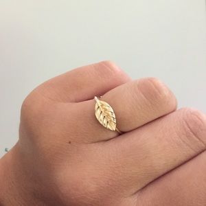 Gold leaf ring